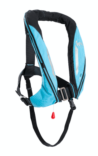 Kru Sport ProADV Automatic with Harness Lifejacket in Sky Blue / Carbon